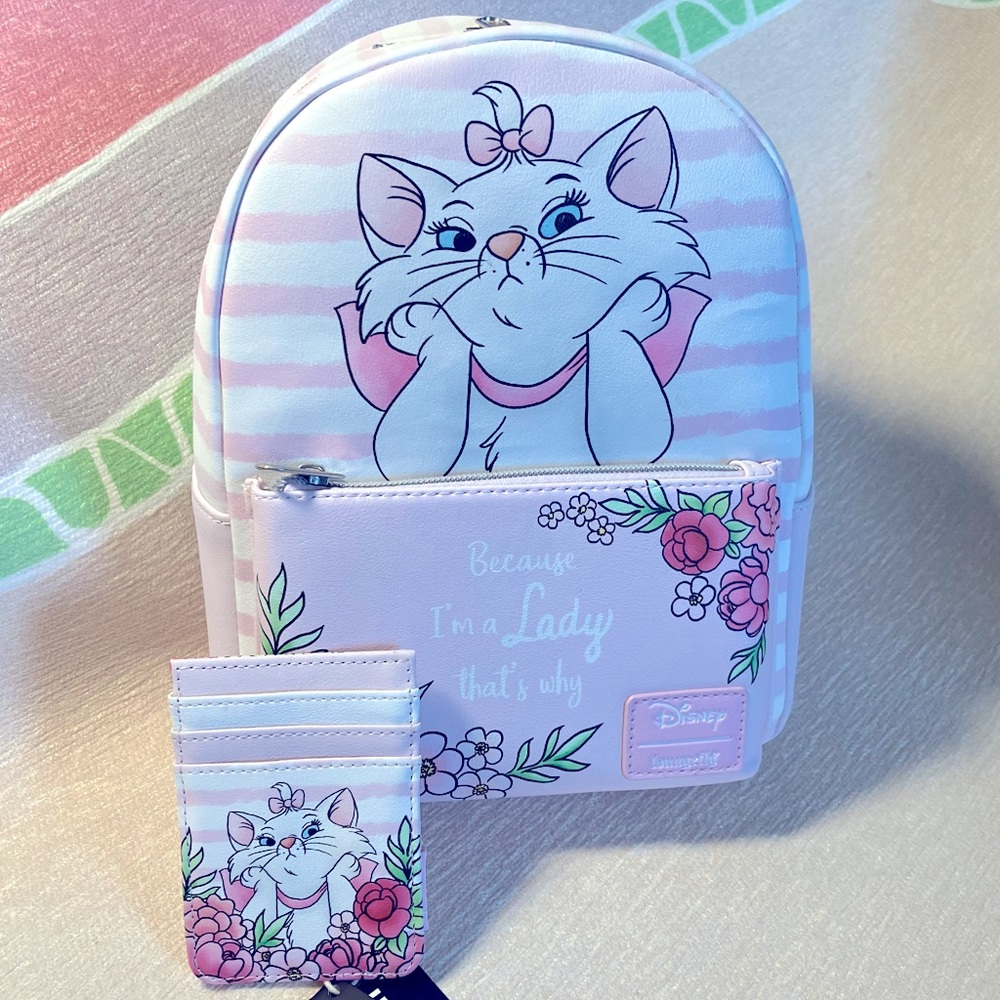 Loungefly The Aristocats Marie Backpack & Cardholder